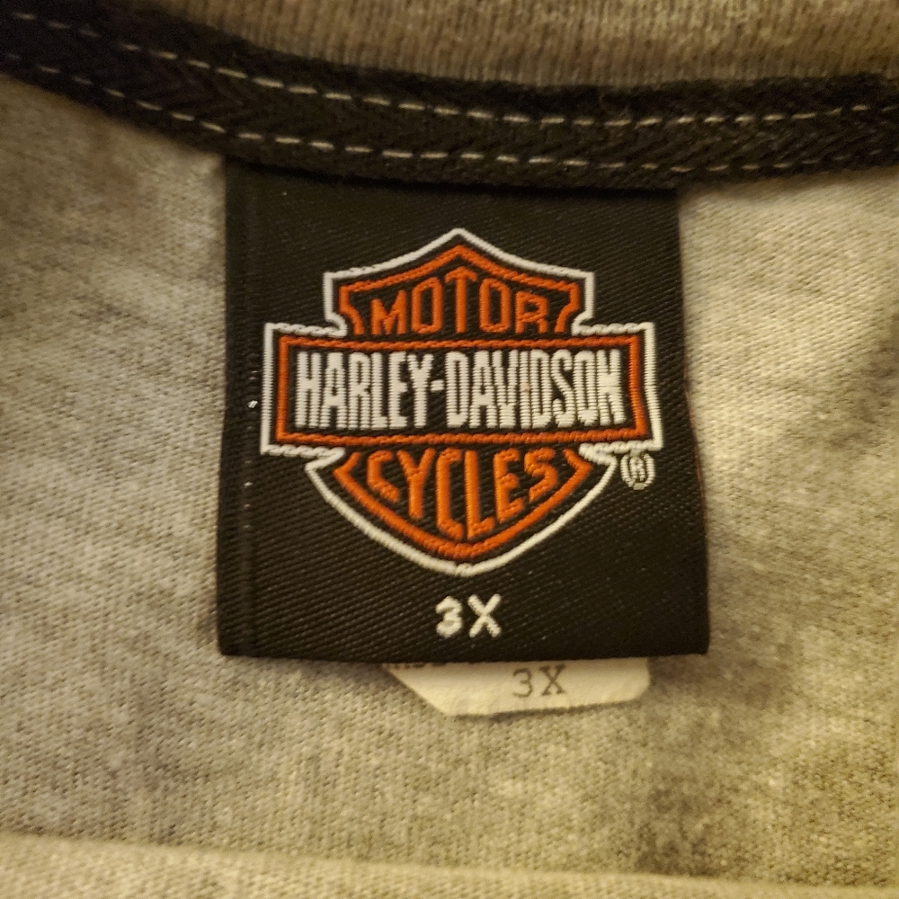 Harley Davidson long sleeve tee shirt 3xl - Picture 2 of 3